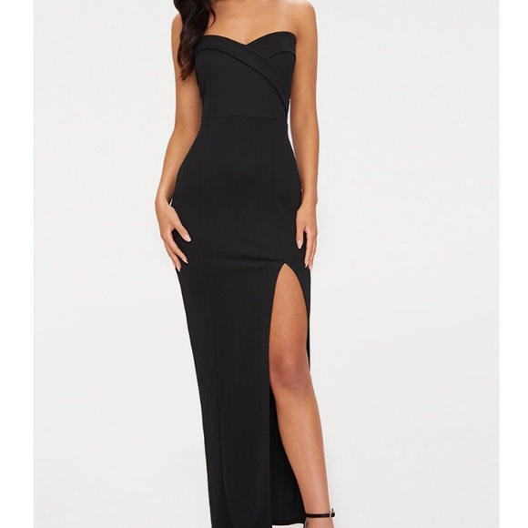 plt black bandeau dress